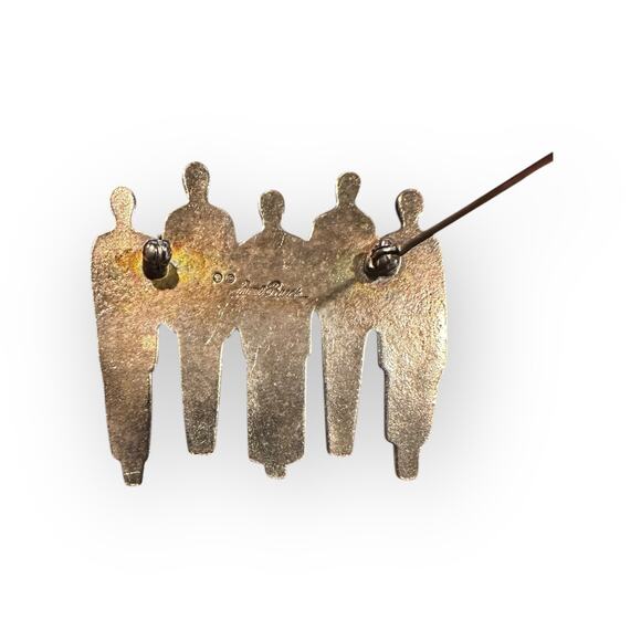 Laurel Burch People Tribe Brooch Pin - Picture 3 of 4